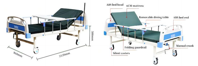 Single Crank Hospital Bed -  - 2